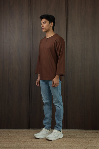 SAMPANA - STRIPE DARK BROWN