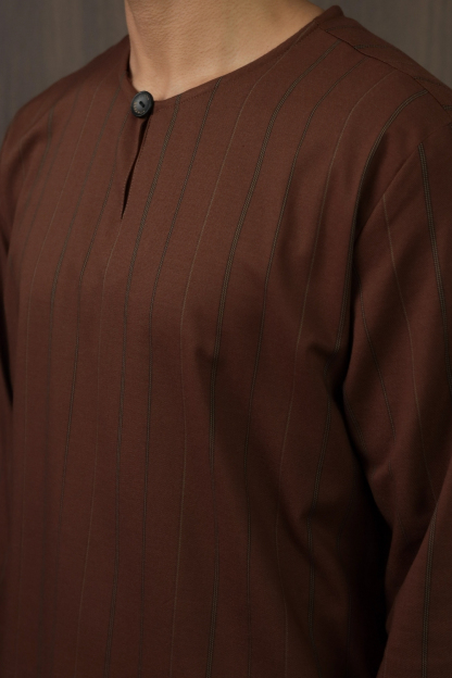SAMPANA - STRIPE DARK BROWN