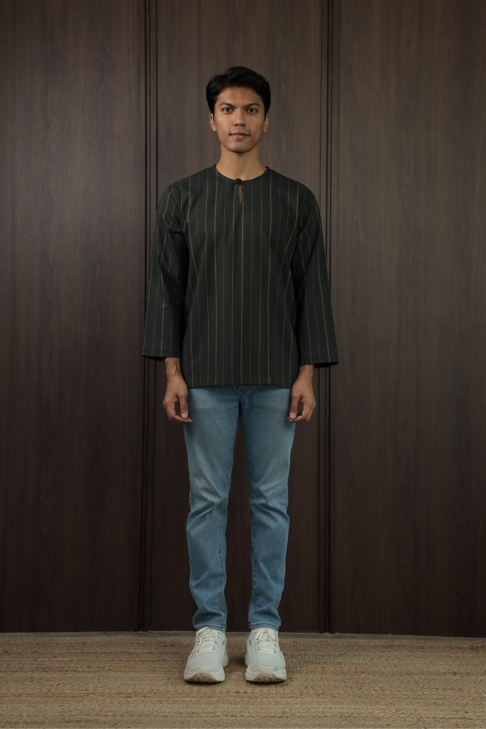 SAMPANA - STRIPE DARK GREEN 