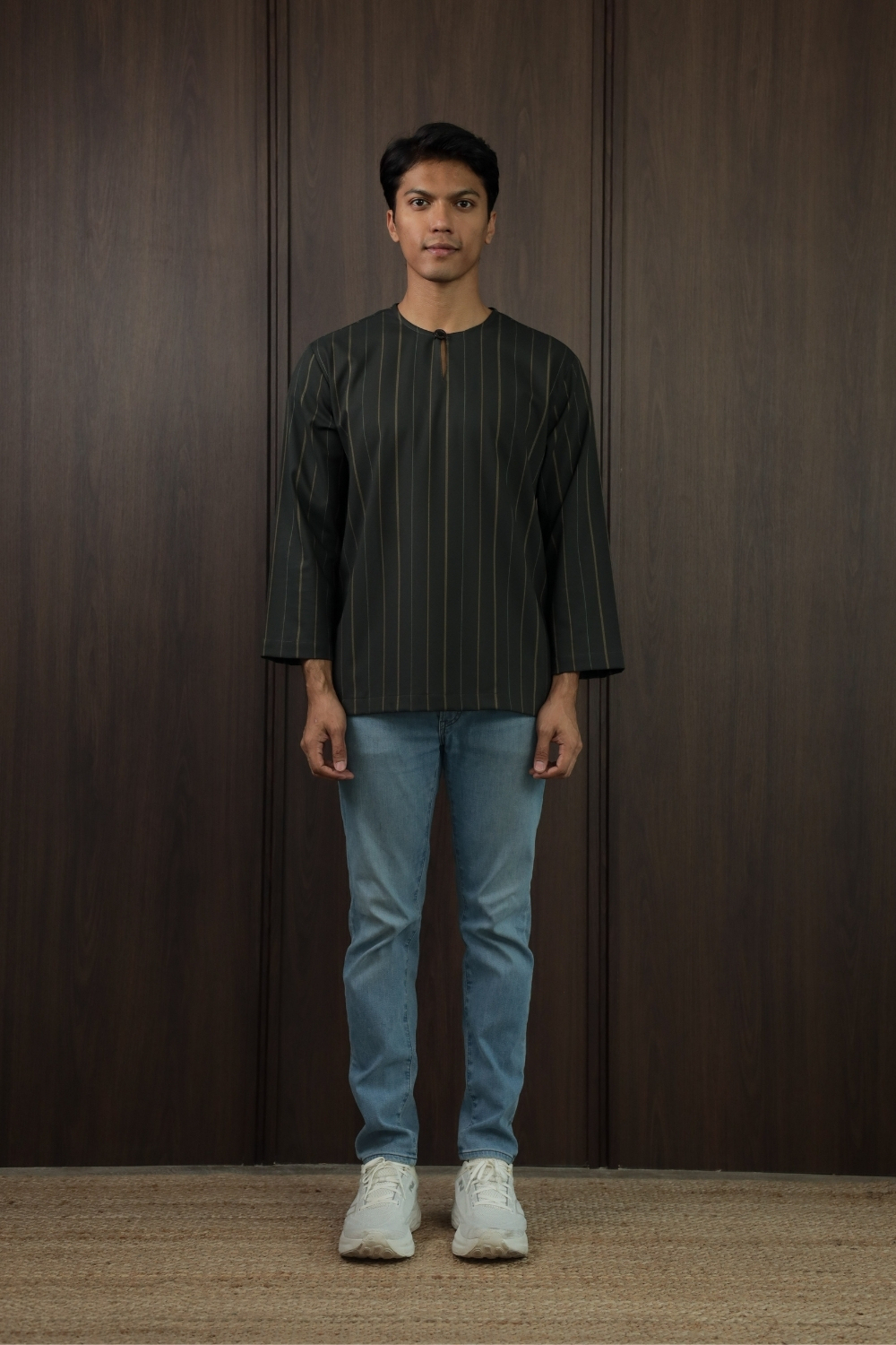 SAMPANA - STRIPE DARK GREEN 