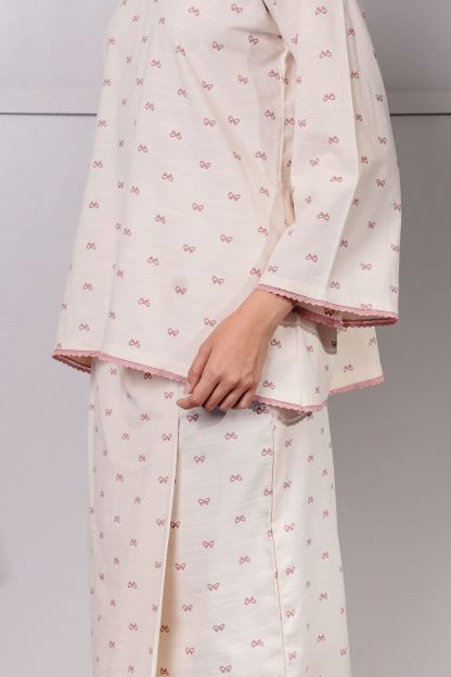 KURONG ASIAH - RIBBON DUSTY PINK