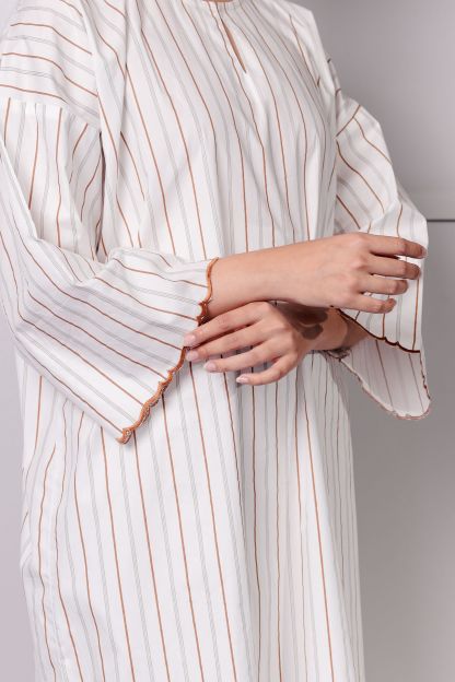 KURONG ZAINAB - STRIPE WHITE