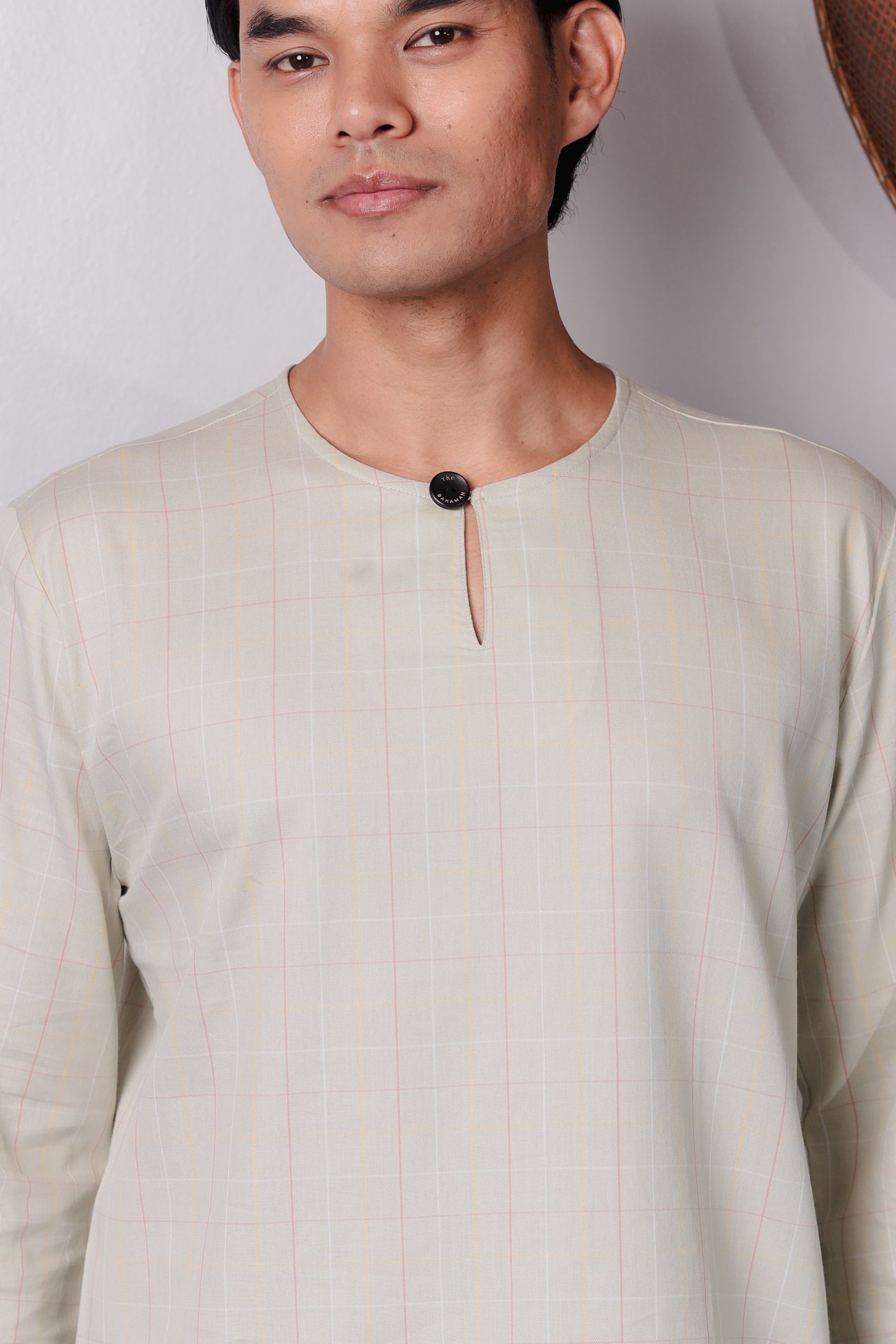 SAMPANA - CHECKED SOFT GREEN