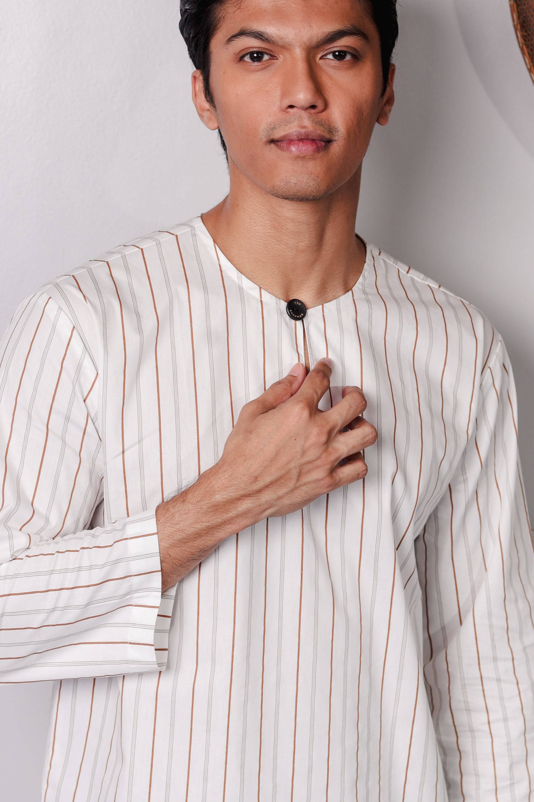 SAMPANA - STRIPE WHITE BROWN