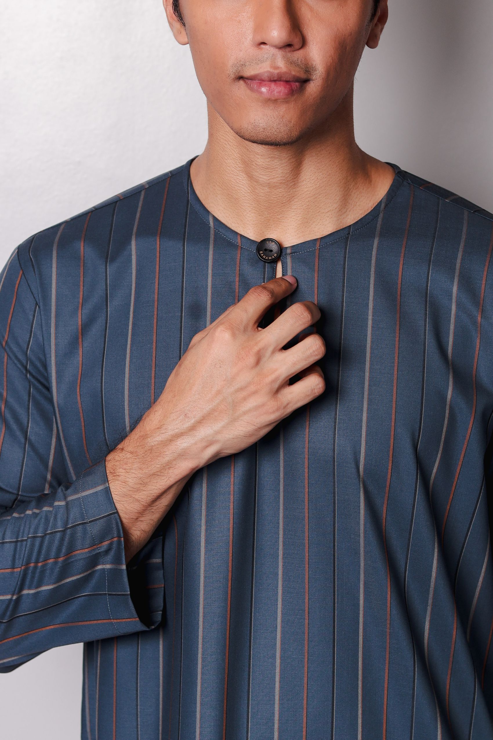 SAMPANA - STRIPE DUSTY BLUE