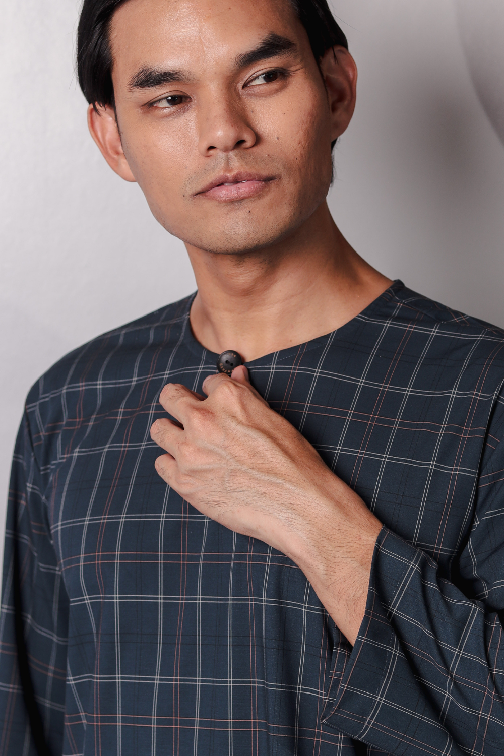 SAMPANA - CHECKED DARK GREY