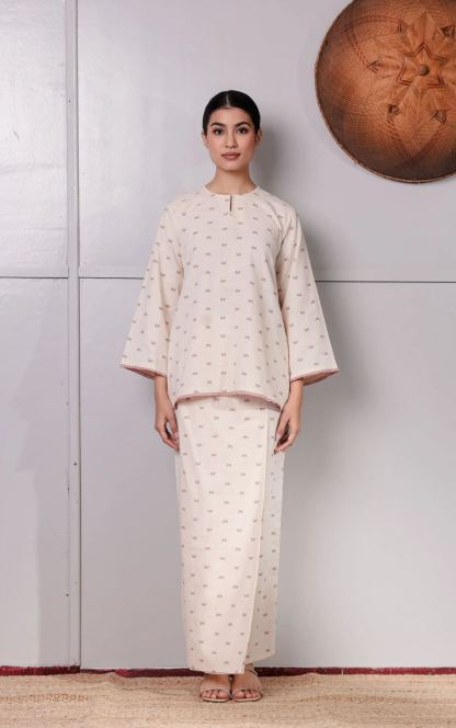 KURONG ASIAH - RIBBON DUSTY PINK
