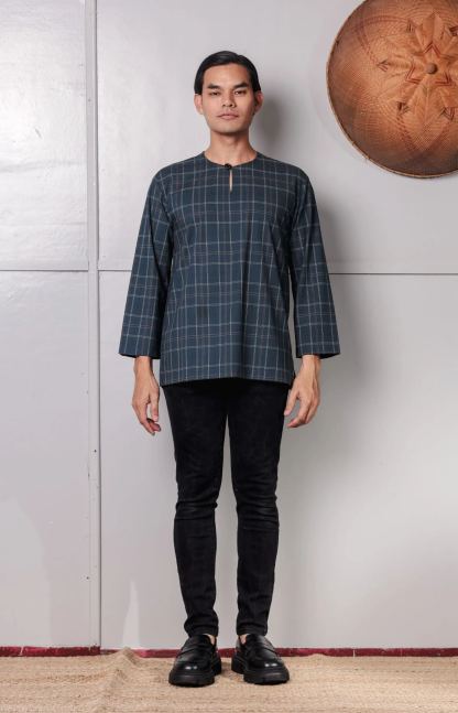 SAMPANA - CHECKED DARK GREY
