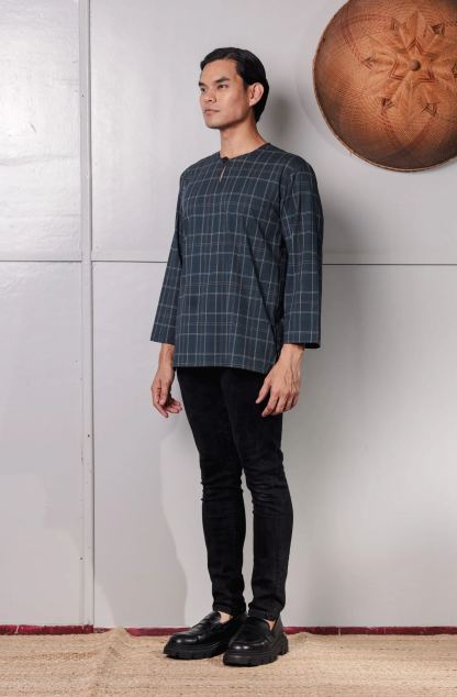 SAMPANA - CHECKED DARK GREY