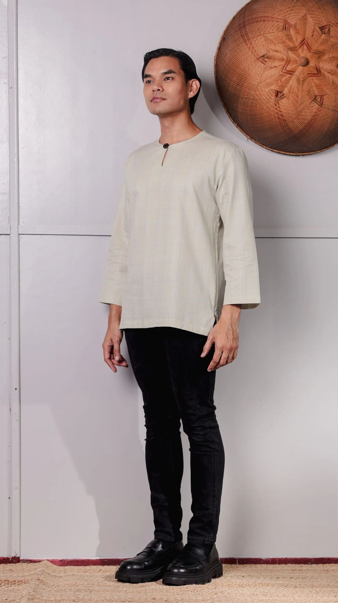 SAMPANA - CHECKED SOFT GREEN