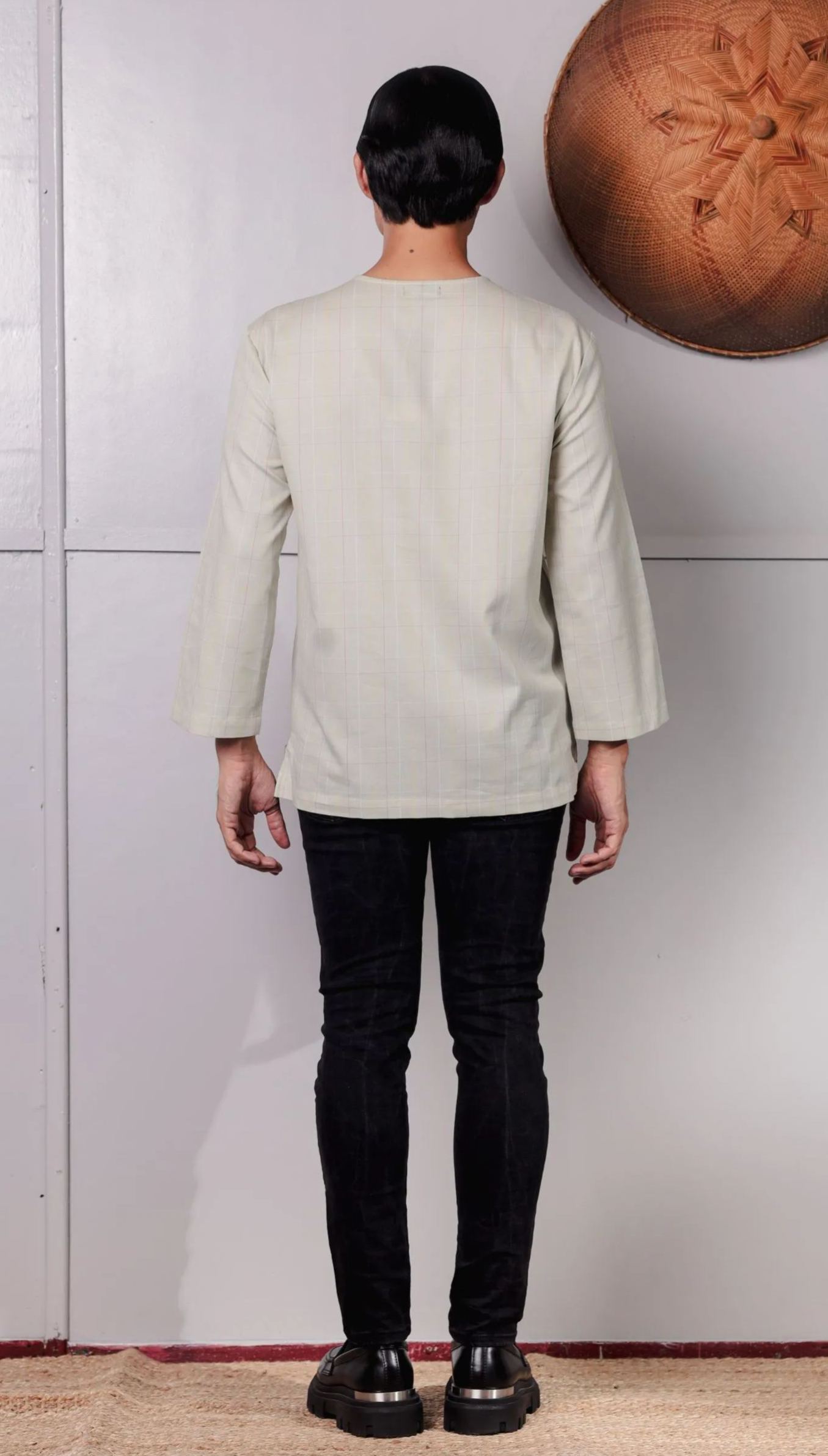 SAMPANA - CHECKED SOFT GREEN