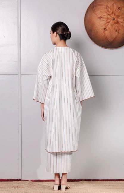 KURONG ZAINAB - STRIPE WHITE