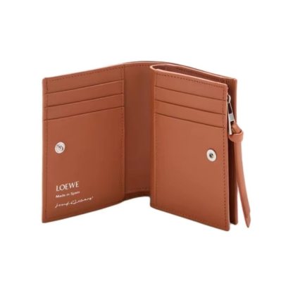 LOEWE x Albers コラボ スクエアパターン カーフレザー ウォレット