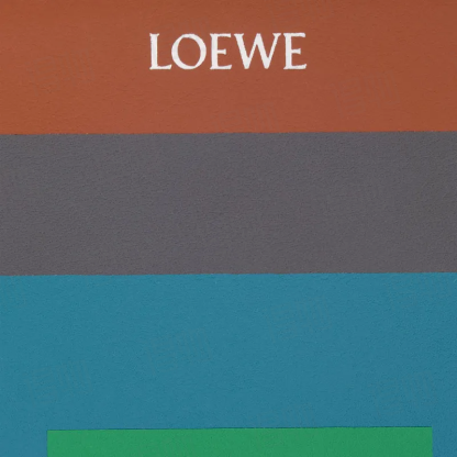 LOEWE x Albers コラボ スクエアパターン カーフレザー ウォレット