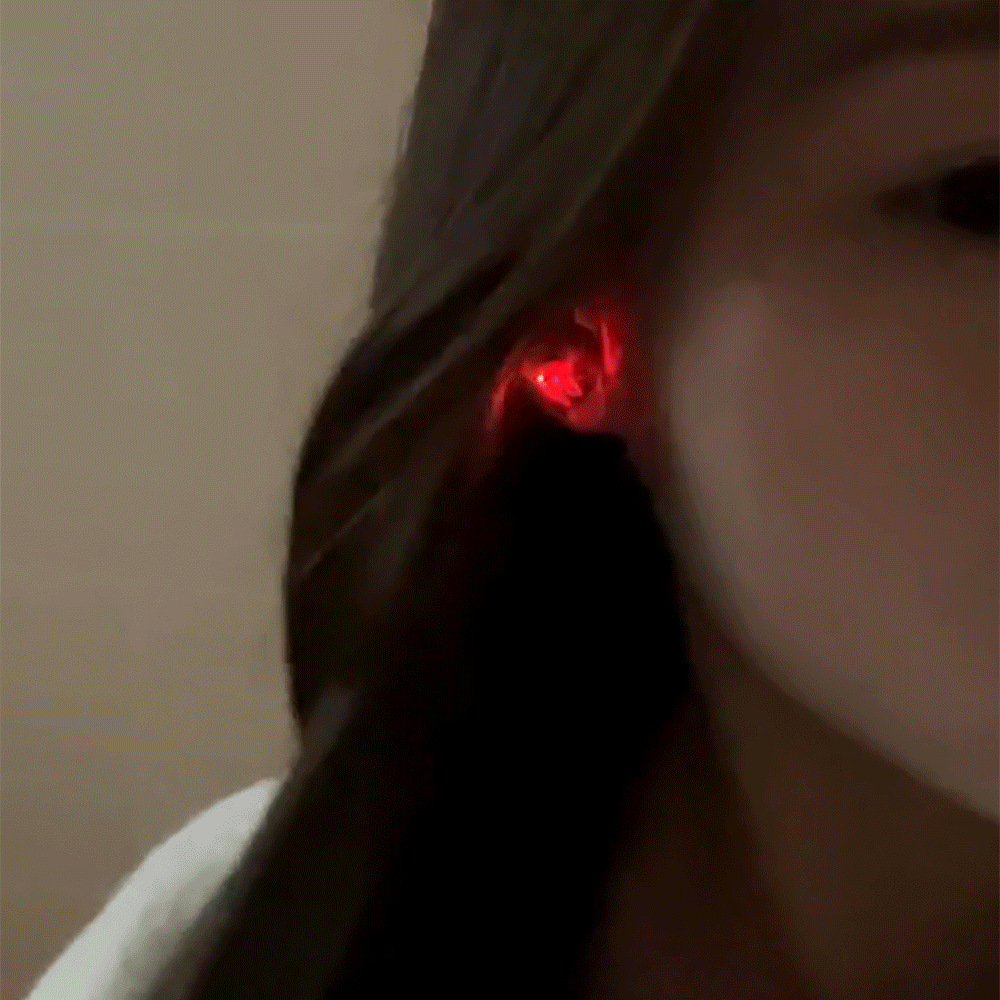 أقراط Led مضيئة ملونة وامضة تضيء ملحقات مسمار للحفلات - 