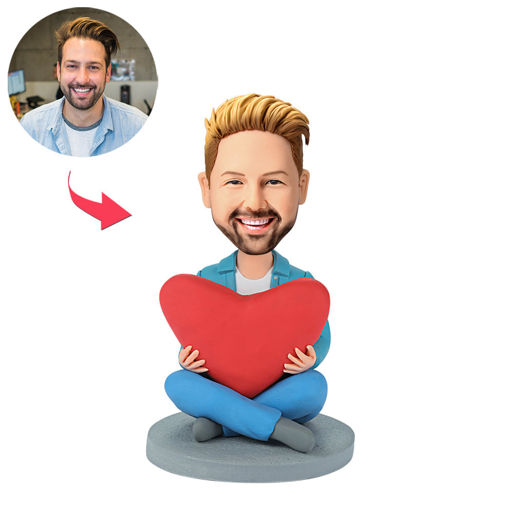 رأس Bobblehead مخصص مع أنماط متعددة للنص المحفور - 