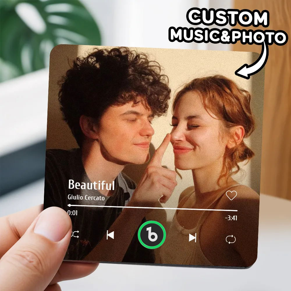 ألبوم صور شخصي مغناطيس الثلاجة الموسيقى جدار الصورة ملصق حركة الموسيقى التي يمكن تشغيلها بدون هاتف محمول - 