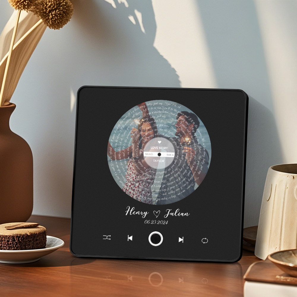 مخصص الموسيقى مغناطيس الثلاجة كلمات صور ملصق الهدايا الموسيقى جدار الصورة ملصق حركة الموسيقى التي يمكن تشغيلها بدون هاتف محمول - 