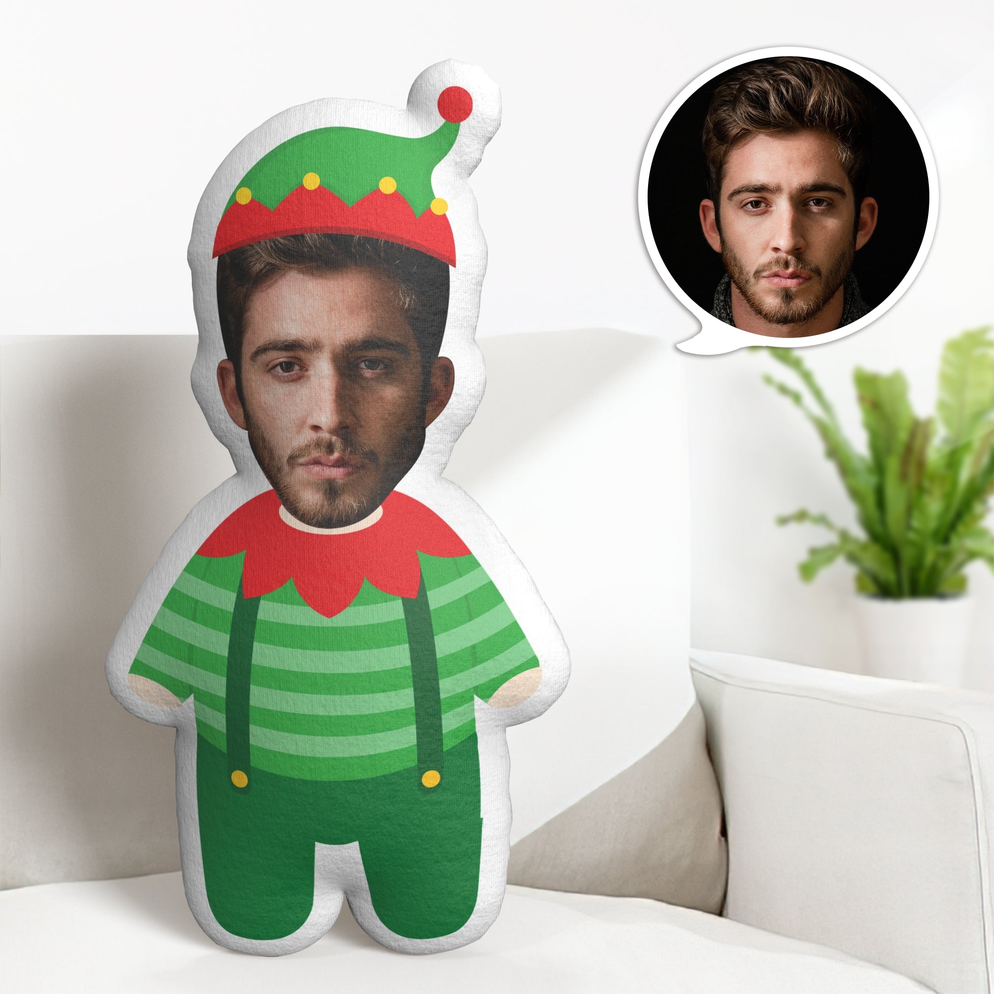 هدايا عيد الميلاد Minime رمي وسادة وسادة الوجه المخصصة هدايا عيد الميلاد قزم - 