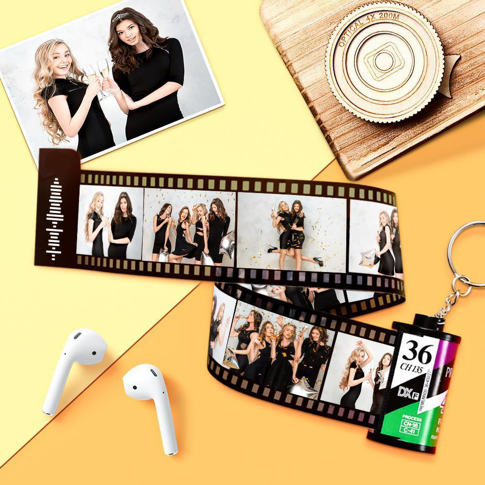 سلسلة مفاتيح قابلة للمسح برمز الموسيقى وسلسلة مفاتيح للكاميرا وصورة محفورة وسلسلة مفاتيح هدايا تذكارية باللون الأخضر 20 صورة - 
