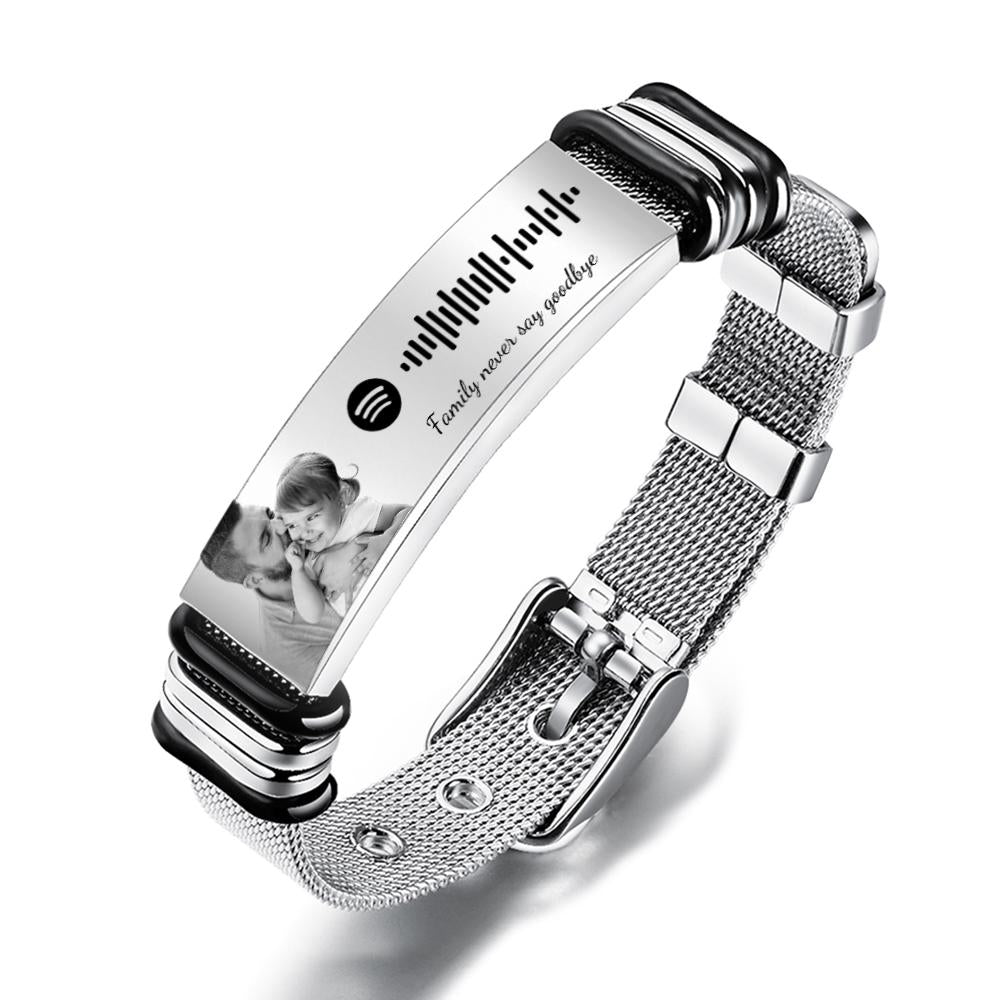 سوار Spotify Code المخصص مع صورتك هدية مثالية لعيد الأب - 