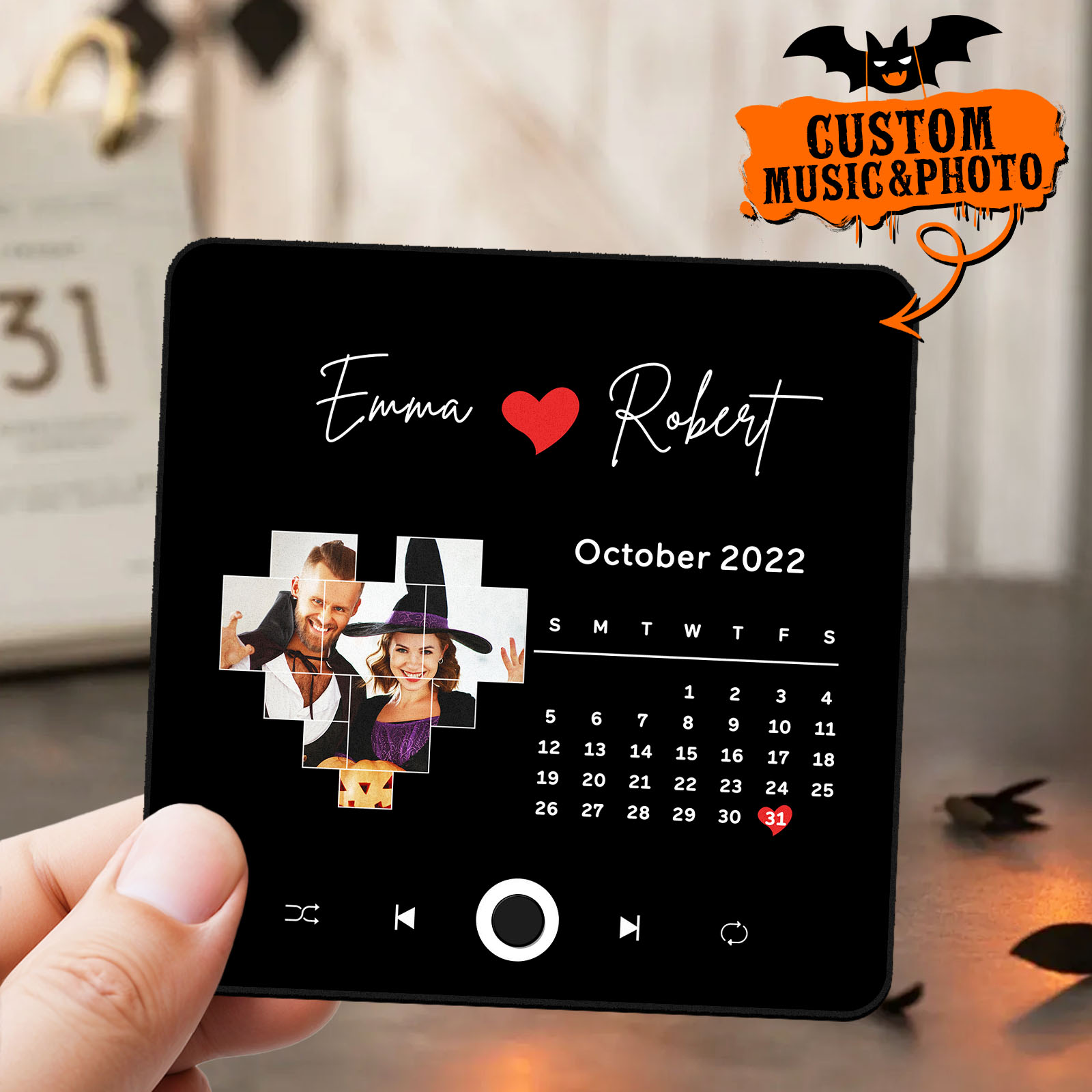 ألبوم مخصص مغناطيس الثلاجة شخصية الموسيقى مغناطيس الثلاجة هدايا الهالوين الهدايا العائلية - 