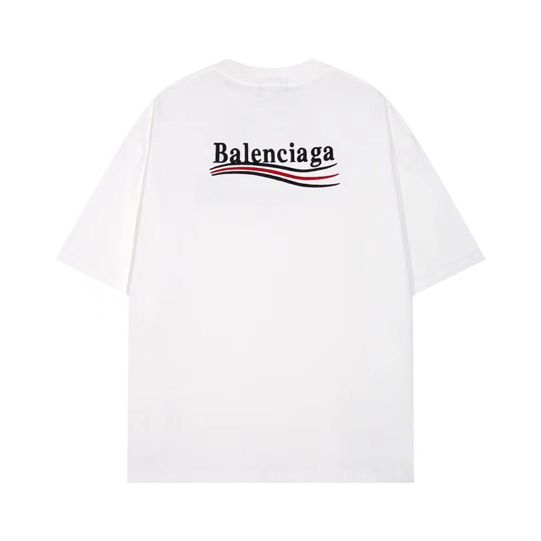 【BALENCIAGA】（バレンシアガ ）刺繍半袖Tシャツ 男女兼用