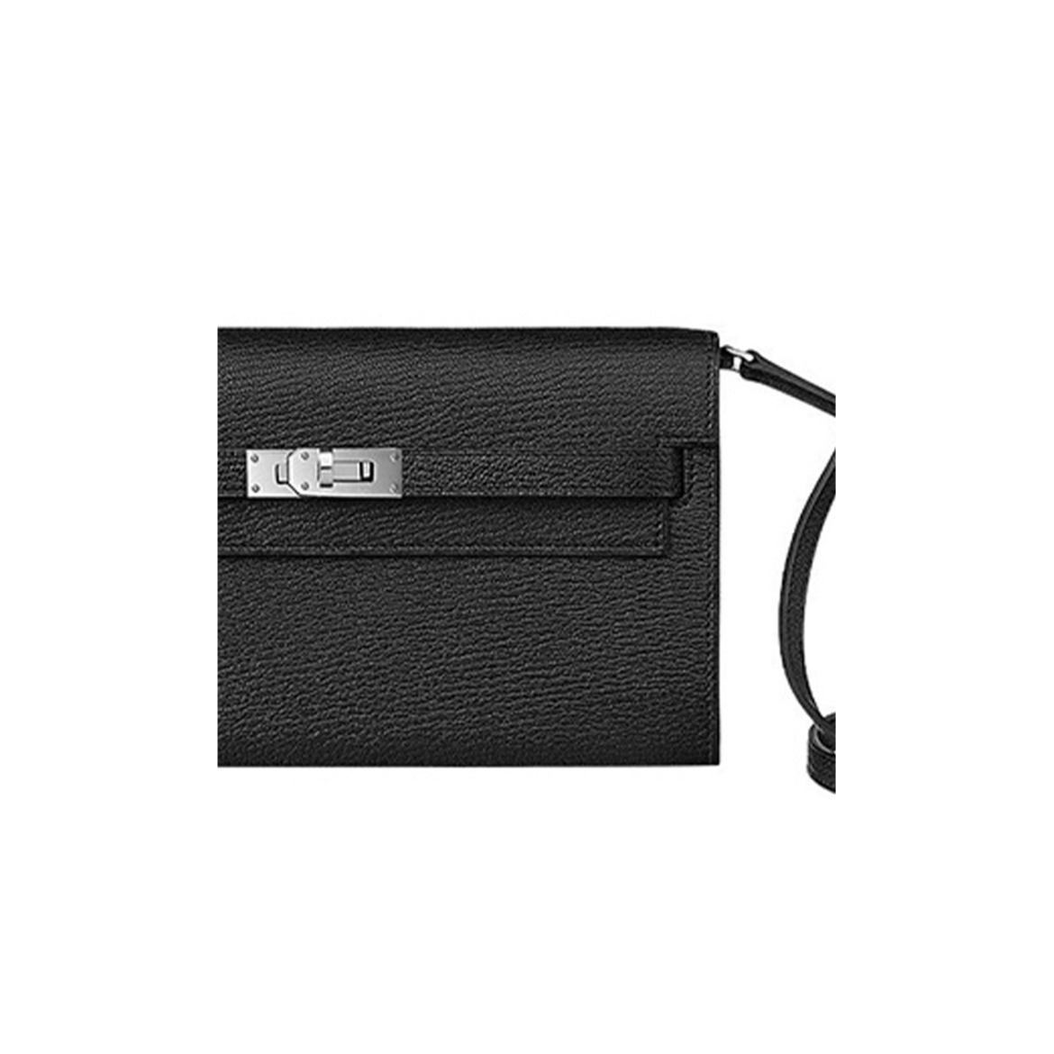 HERMES Kelly Long To Go シルバーバックル エプソムレザー 財布 ハンドバッグ ショルダーバッグ 通常サイズ レディース 