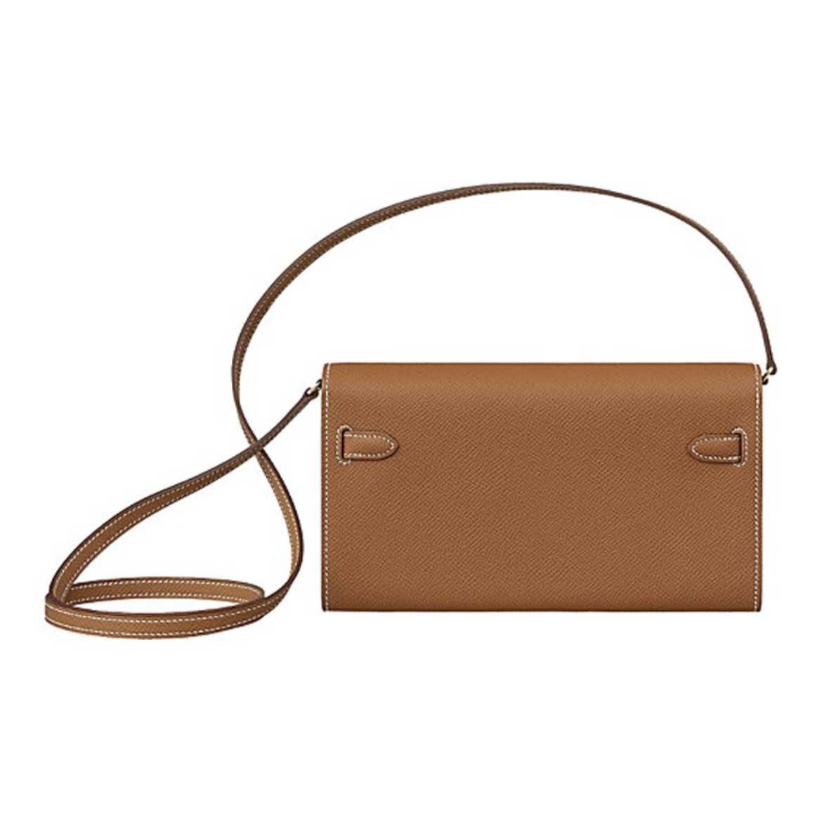 HERMES Kelly Long To Go シルバーバックル エプソムレザー 財布 ハンドバッグ ショルダーバッグ 通常サイズ レディース 