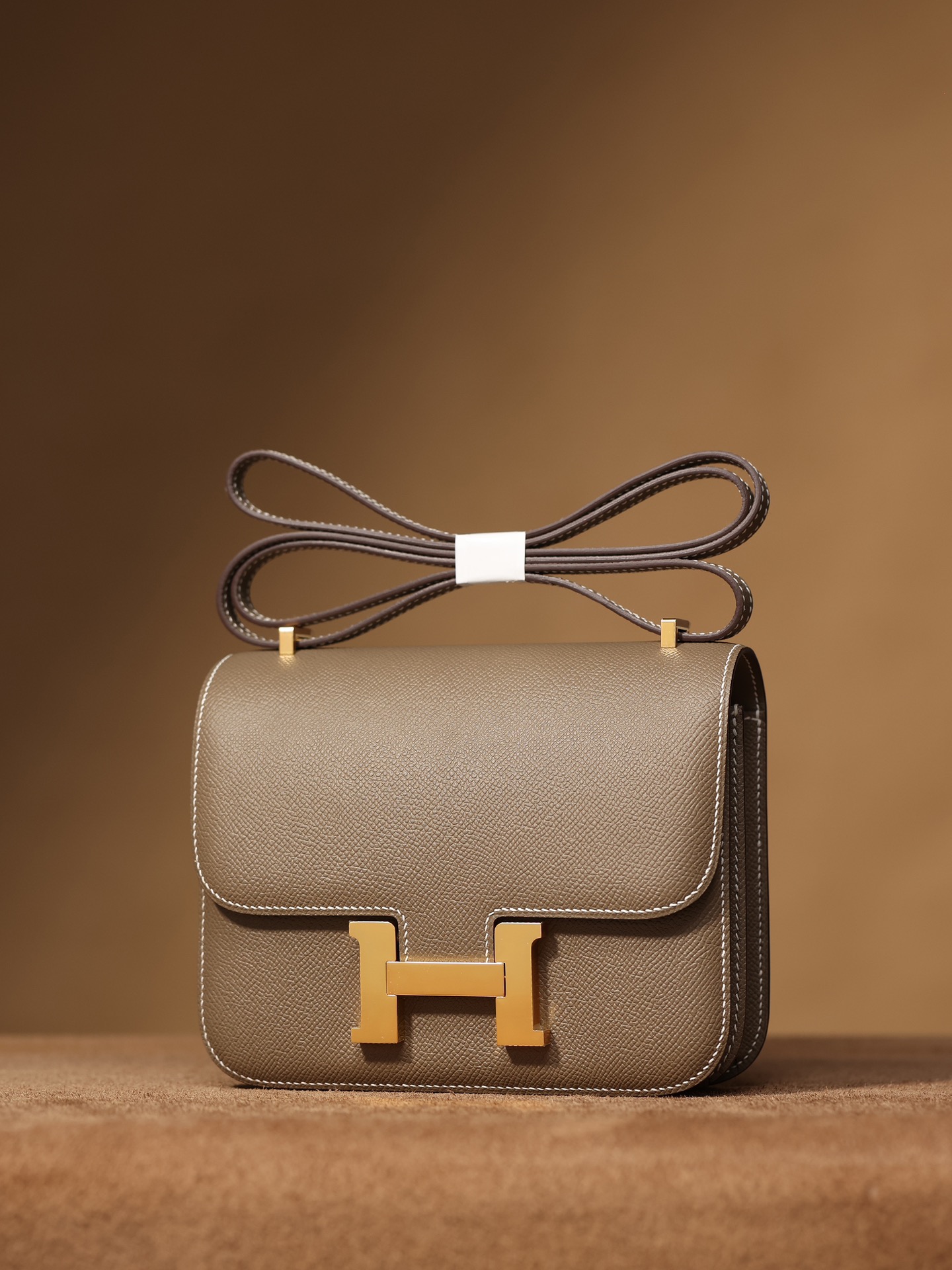 HERMES Constance Slim シルバーバックル エプソムレザー 財布 ハンドバッグ ショルダーバッグ 通常サイズ レディース 