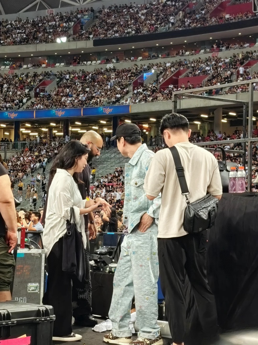 LOUIS VUITTON  Tyler共同ブランドの刺繍入りデニム・ジャケット デニム 男女兼用