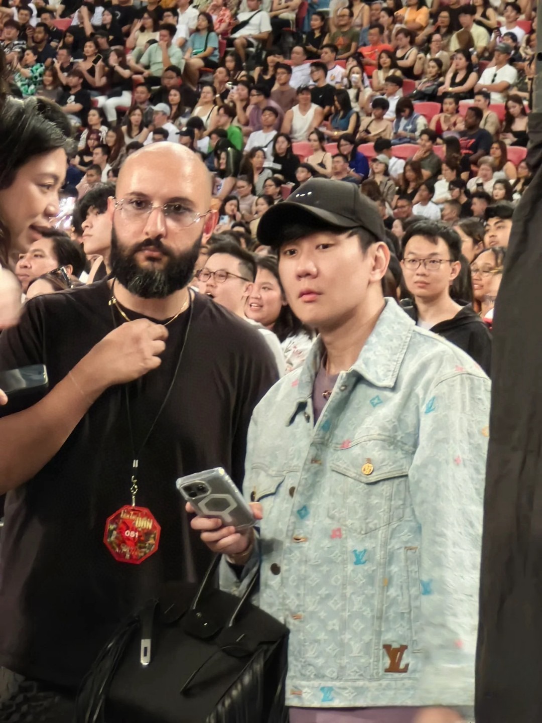 LOUIS VUITTON  Tyler共同ブランドの刺繍入りデニム・ジャケット デニム 男女兼用