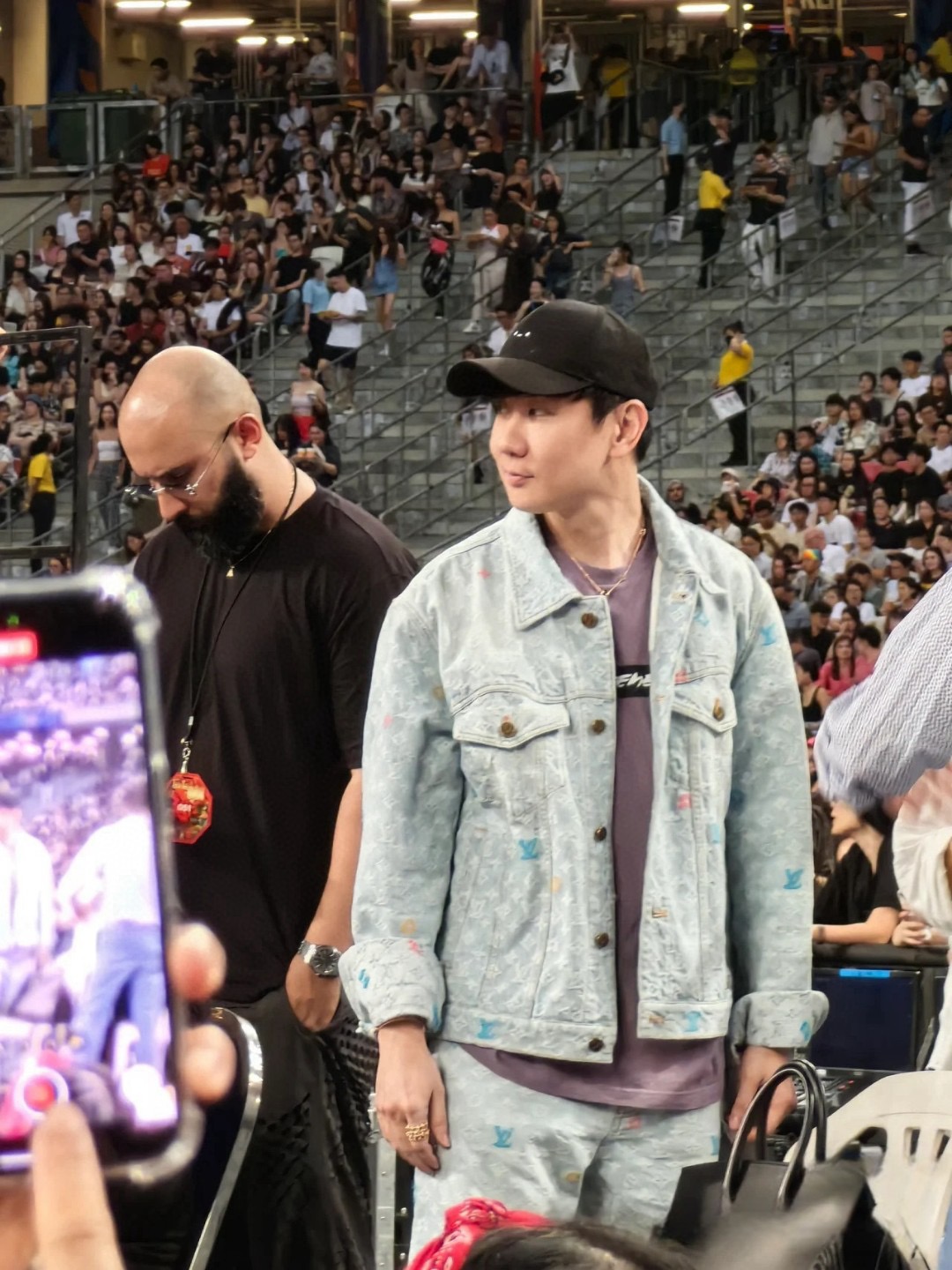 LOUIS VUITTON  Tyler共同ブランドの刺繍入りデニム・ジャケット デニム 男女兼用