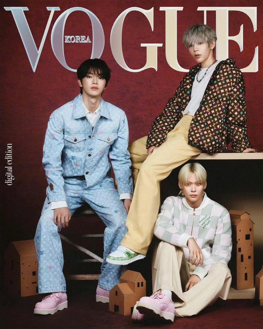 LOUIS VUITTON  Tyler共同ブランドの刺繍入りデニム・ジャケット デニム 男女兼用