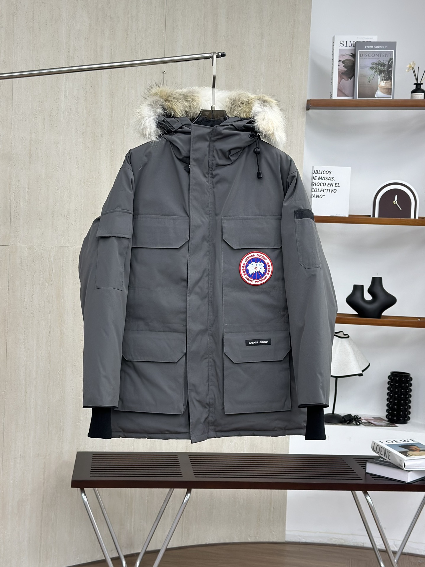 Canada Goose カナダグース 人気モデル08 ホワイトダックダウン ダウンジャケット ユニセックスグラファイトグレー
