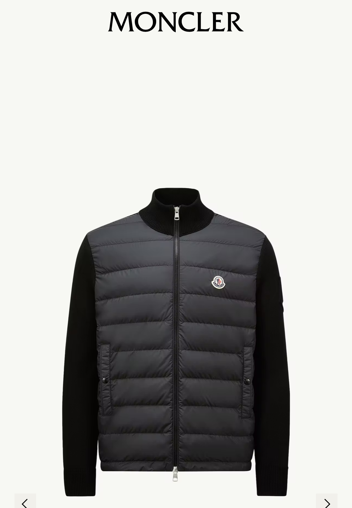 Moncler（モンクレール） 2025年最新作 ファッションデザイナーズモデル ダウン×ニットジャケット