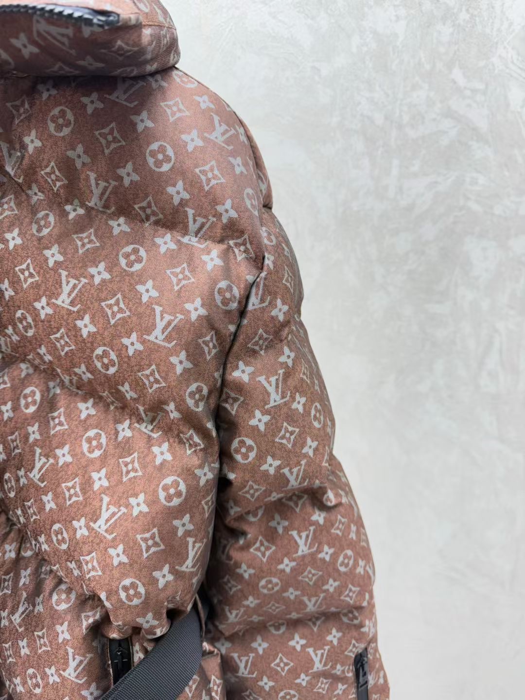 LOUIS VUITTON   ルイ・ヴィトン2025新作入荷スタンドカラーベルト付きダウンジャケット（ホワイトグースダウン）  MONCLER