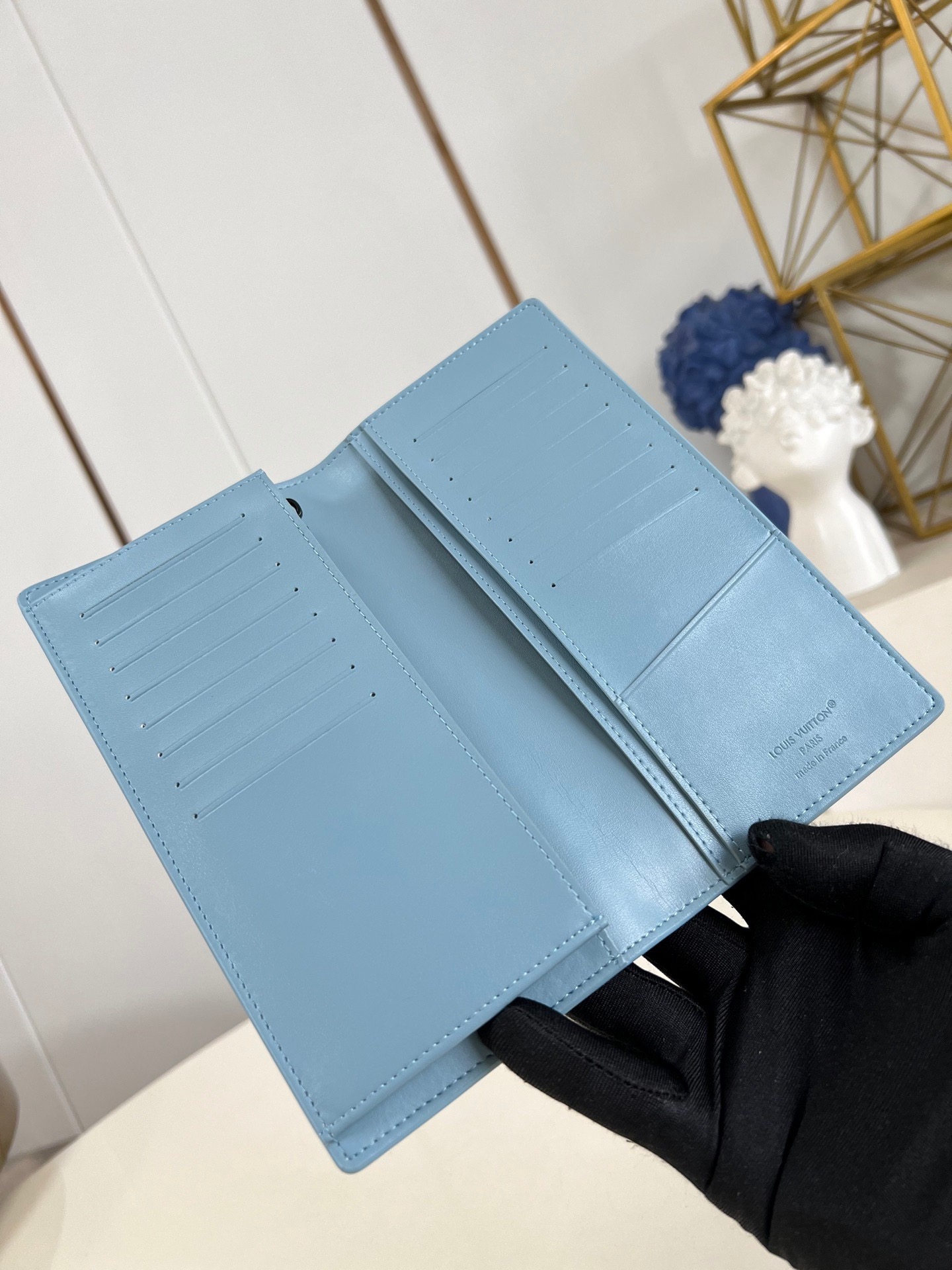 日本完売【LV】 Brazza M14802 アイスブルー M69038 M14788財布 