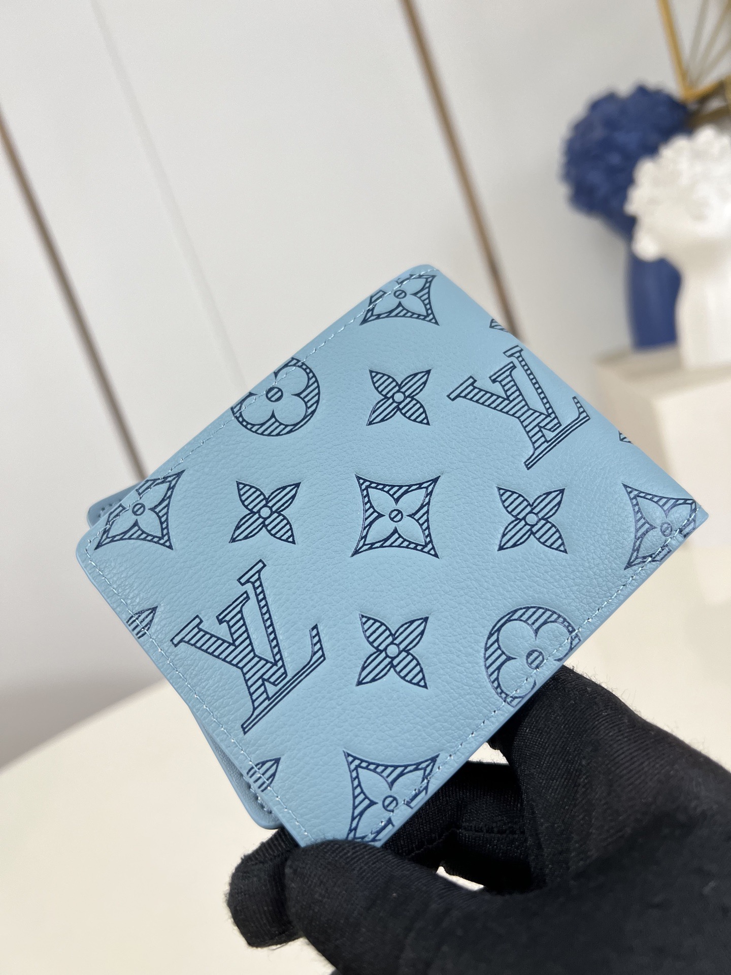 日本完売【LV】 Multiple ウォレット M14802 アイスブルー 財布 