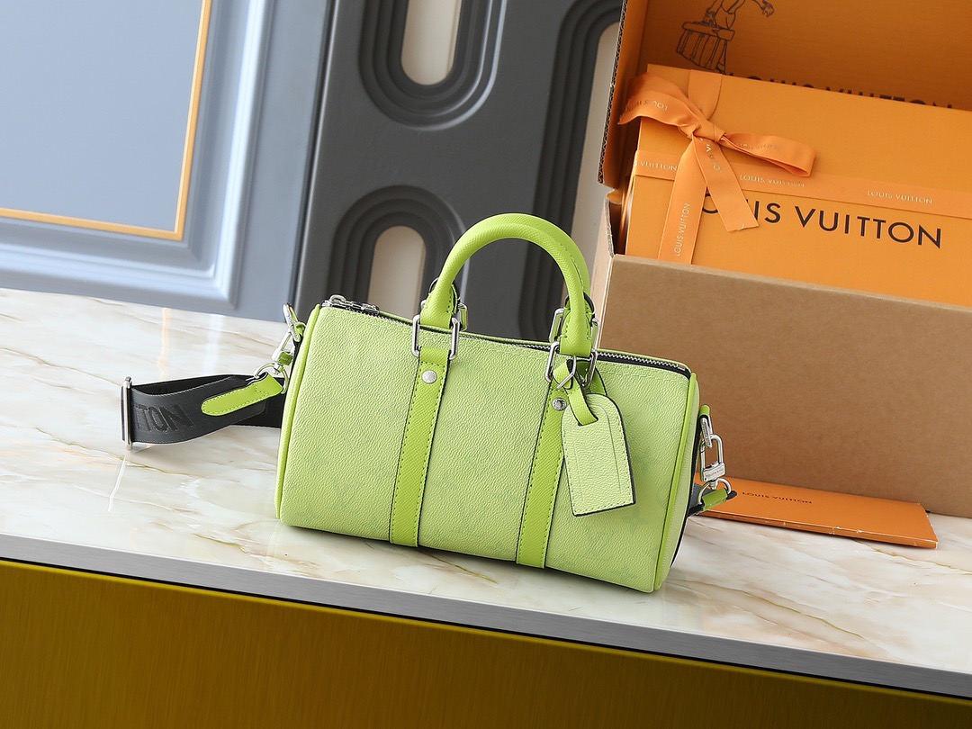 LV 2026ルイ・ヴィトン キーポル 25 ハンドバッグ（Sサイズ）M14078 レモングリーン