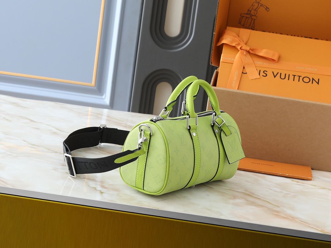 LV 2026ルイ・ヴィトン キーポル 25 ハンドバッグ(Sサイズ)M14078 レモングリーン