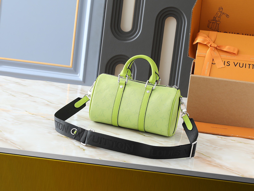LV 2026ルイ・ヴィトン キーポル 25 ハンドバッグ(Sサイズ)M14078 レモングリーン