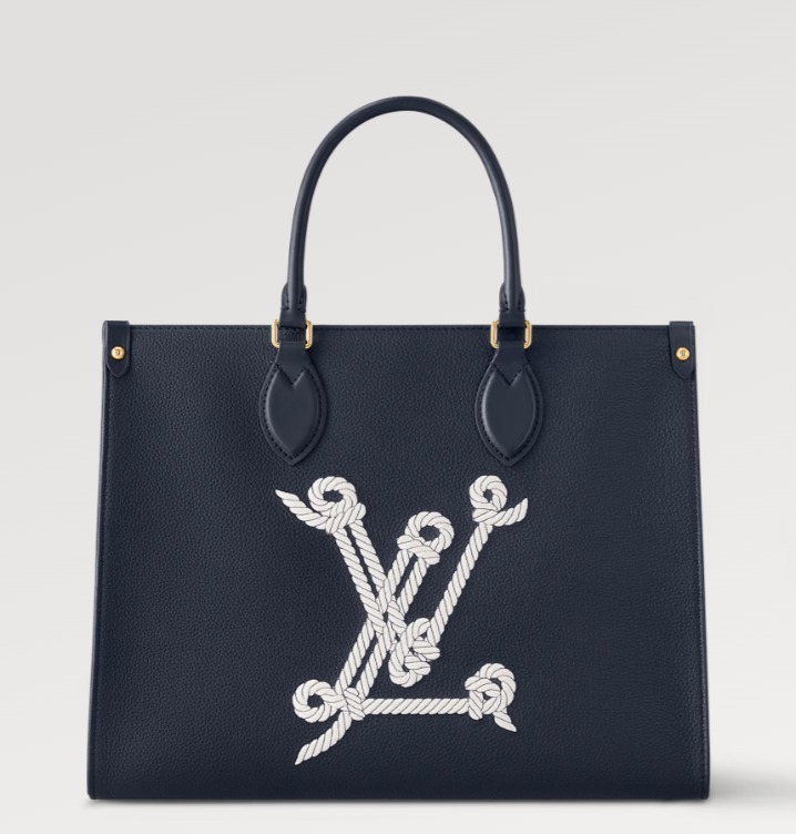 新作24SS【LOUIS VUITTON】オンザゴー MM トートバック ネイビー M24834
