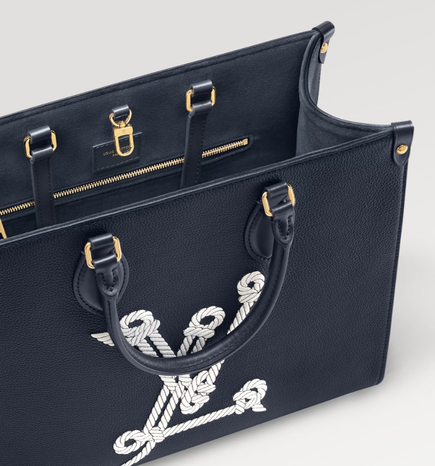 新作24SS【LOUIS VUITTON】オンザゴー MM トートバック ネイビー M24834