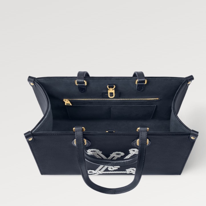 新作24SS【LOUIS VUITTON】オンザゴー MM トートバック ネイビー M24834