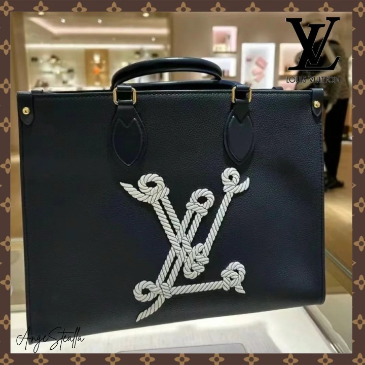 新作24SS【LOUIS VUITTON】オンザゴー MM トートバック ネイビー M24834