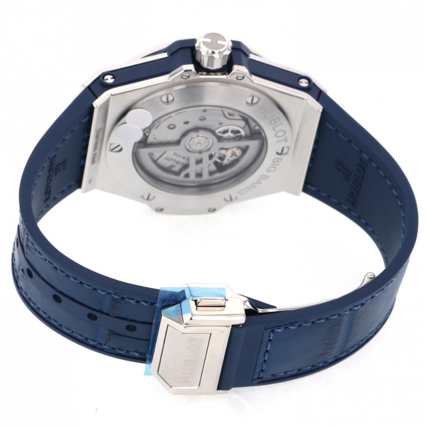 ウブロ HUBLOT ビッグバン ワンクリック スチール ブルー ダイヤモンド 465.SX.7170.LR.1204