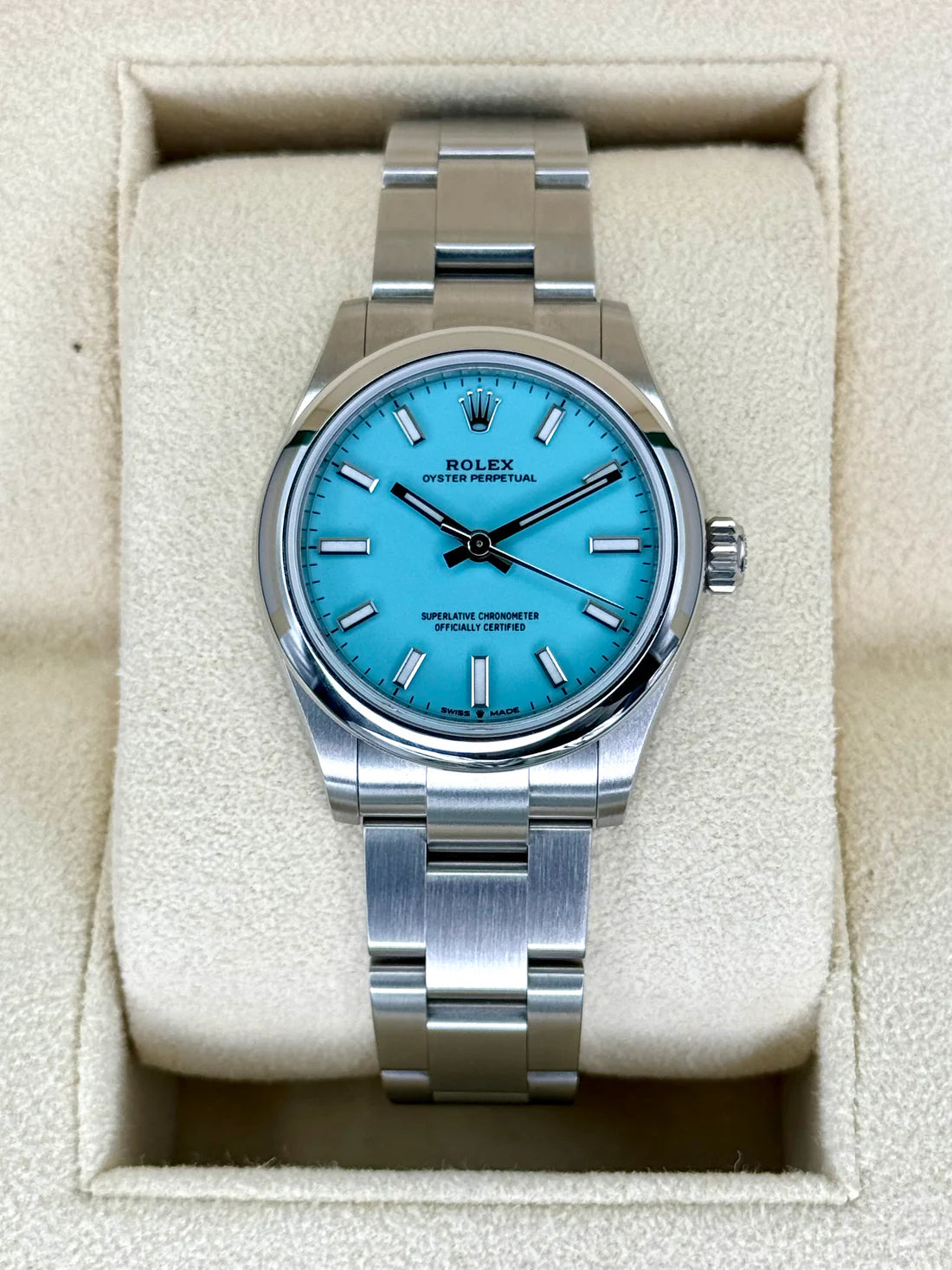2021 ロレックス オイスターパーペチュアル 31mm 277200 ターコイズ ティファニーブルー文字盤