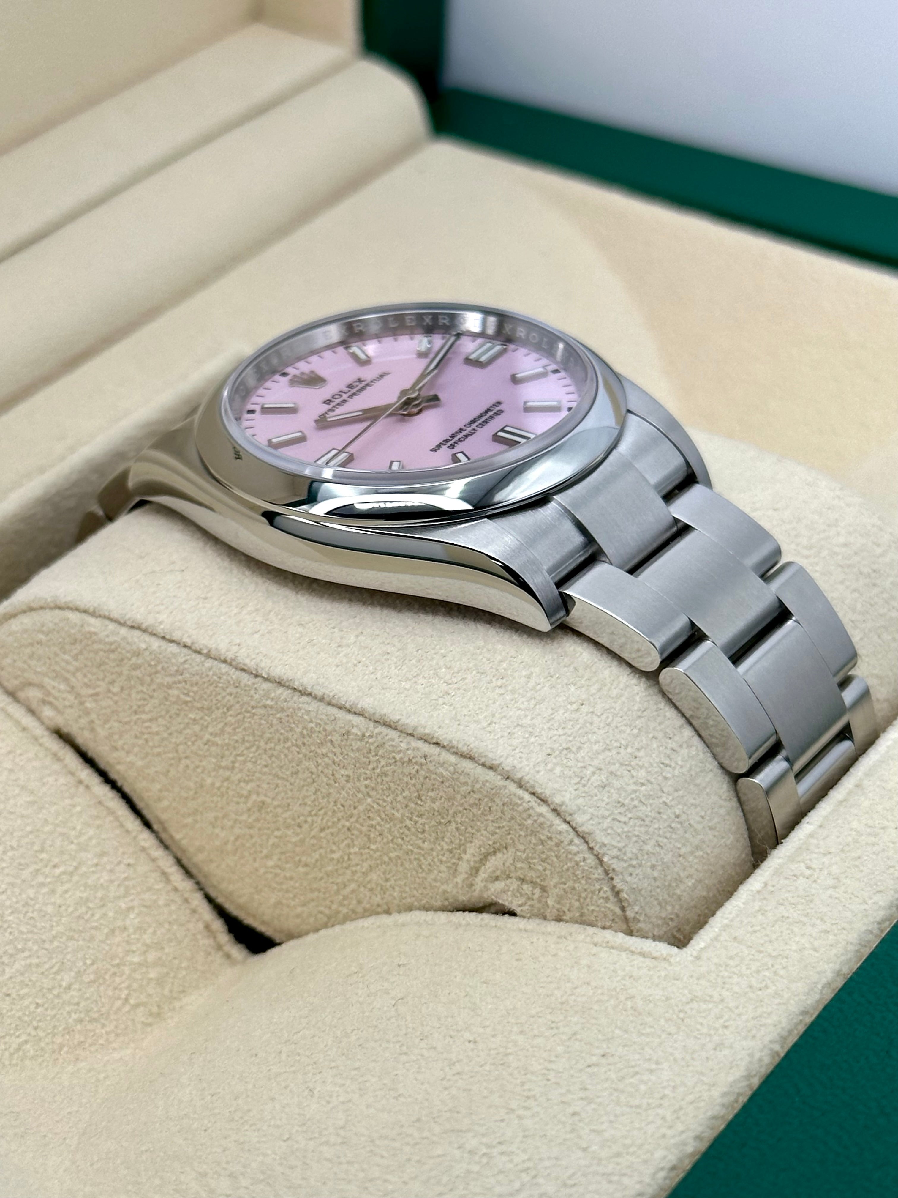 NEW 2024 ロレックス オイスターパーペチュアル 36mm 126000 キャンディピンクダイヤル