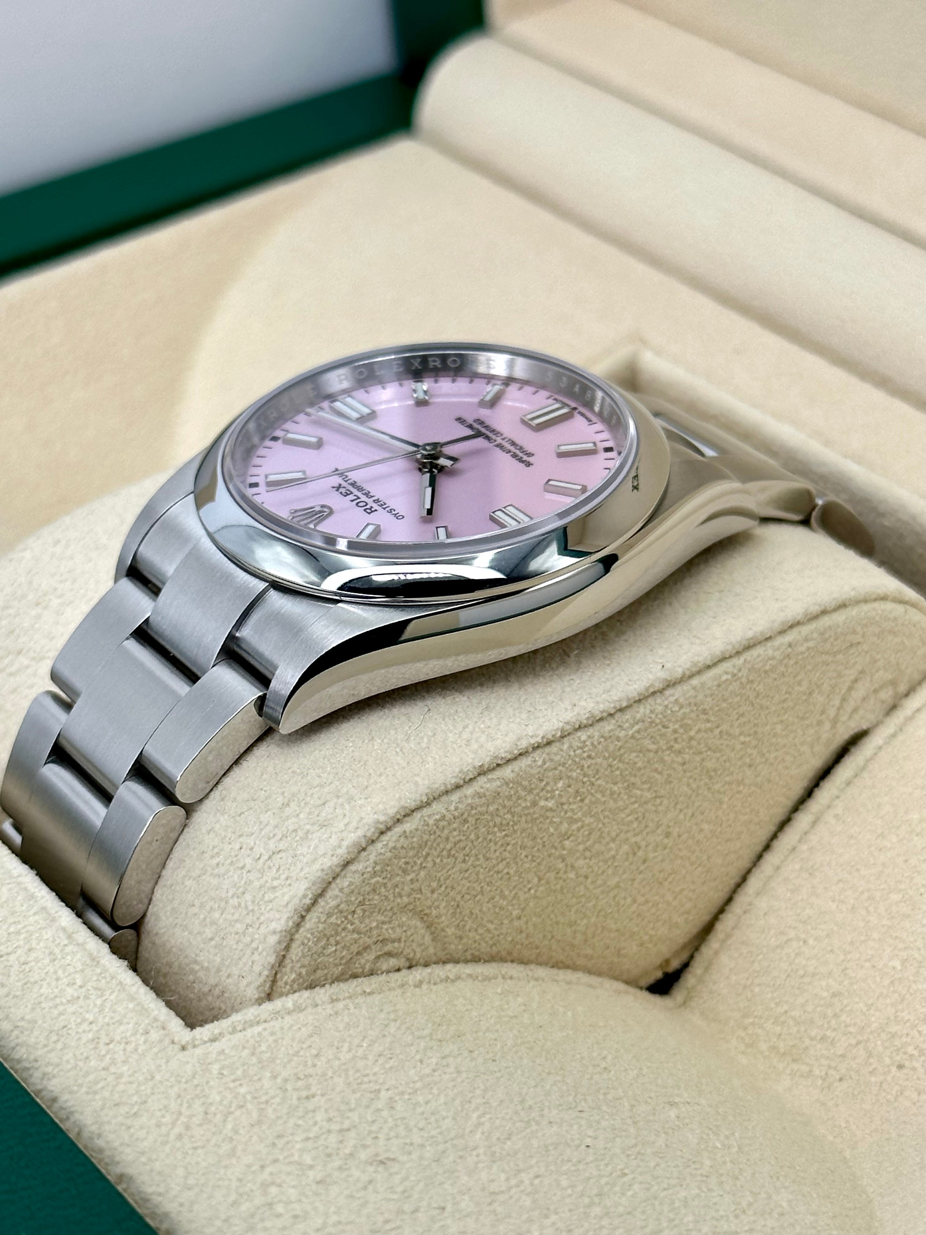NEW 2024 ロレックス オイスターパーペチュアル 36mm 126000 キャンディピンクダイヤル